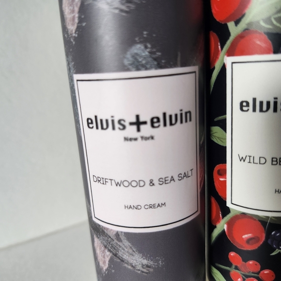 Elvis + Elvin Hand Cream 3 Piece Set - Full Size Rose & Black Current, Driftwood - Picture 2 of 7